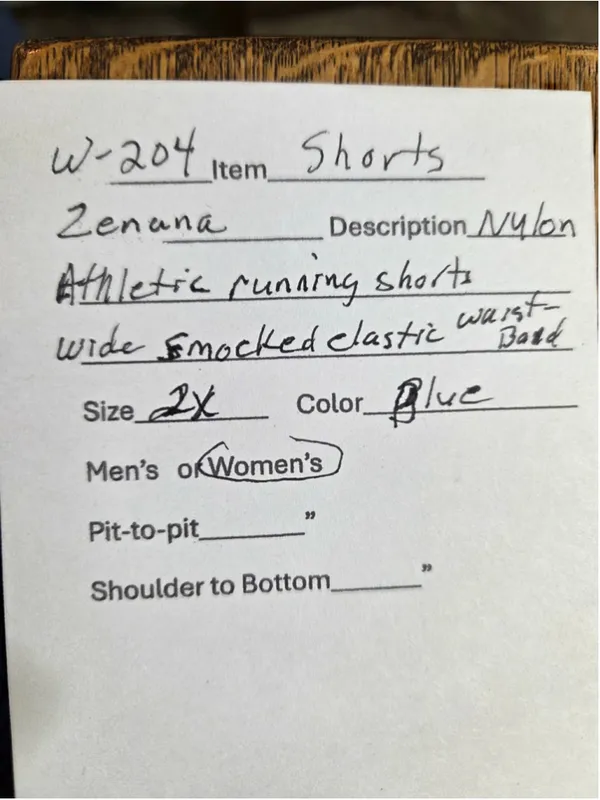 Zenana Women’s Smocked Waist Athletic Running Shorts Lined Teal Blue 2X W-204 - Image 5