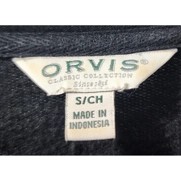Orvis Classic Collection‎ Sweatshirt Pullover Long Sleeve Casual Black S - Image 3