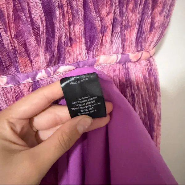 Hutch Womens Strapless Renza Gown Maxi Dress Size 8 Pink Purple - Image 9