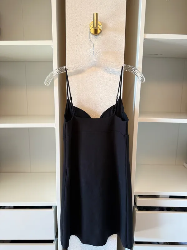 Urban Outfitters Ponte Textured Mini Black Dress- Size Medium - Image 4