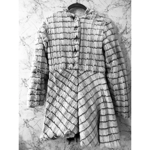 White Faux Fur Coat - Image 5
