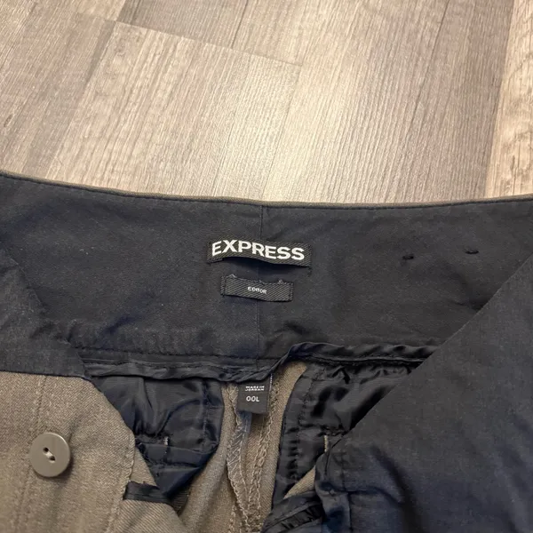 Express Editor Gray Dress Pants Office Siren Career Trousers Y2K Women’s 00 Long - Image 4