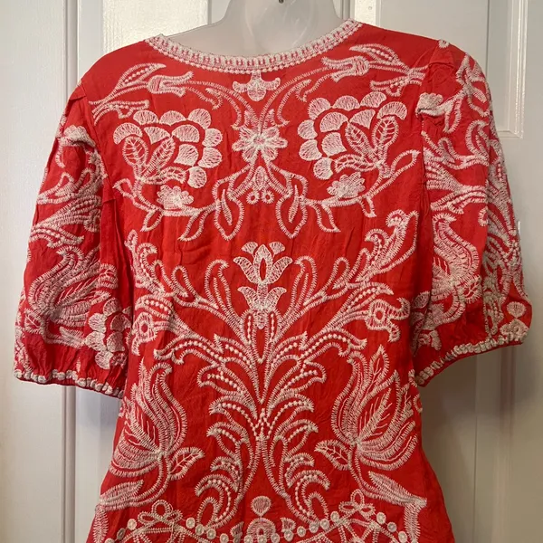 Solitaire Coral Floral Top - Image 4