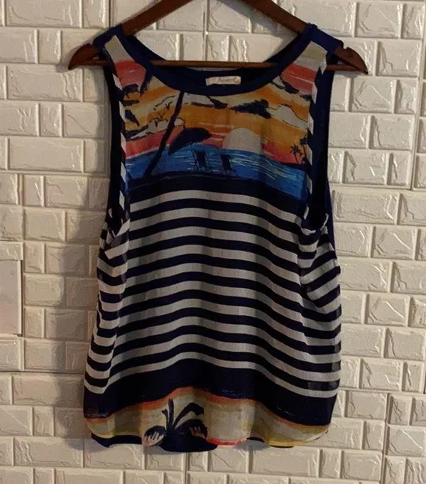 FreeBird woman’s Tank top with opening in the back - Image 2