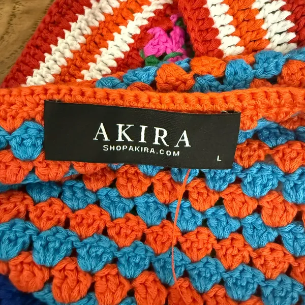 AKIRA‎ Multicolor Crochet Halter Top - Image 3