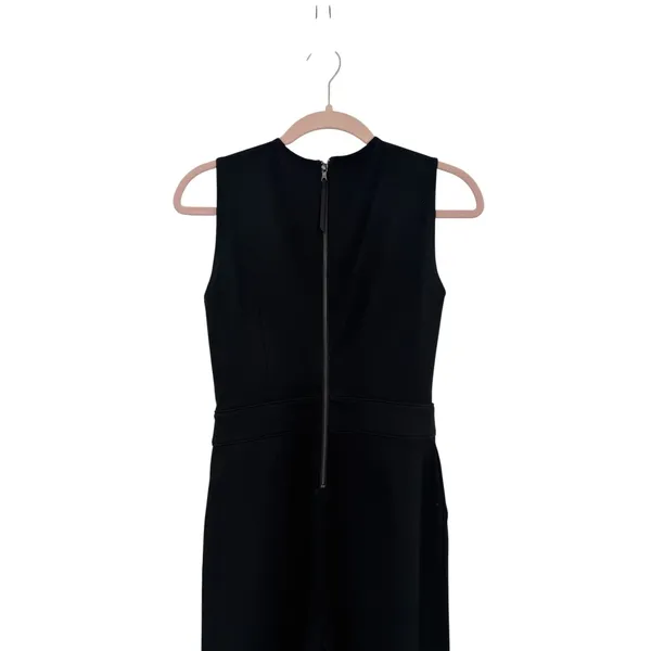 SPANX The Perfect Jumpsuit V Neck Flare Leg Classic Black Size XS - Image 8