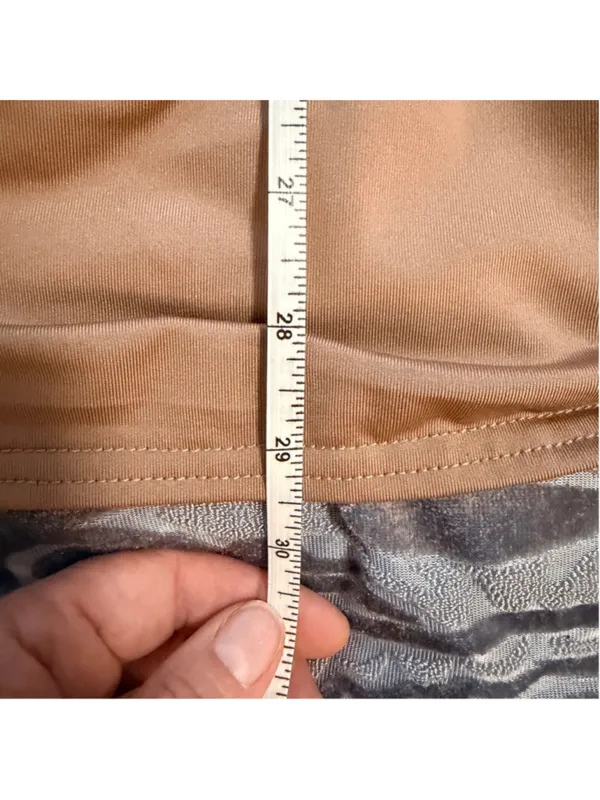 Respi Ronics Women's Draped Surplice Top – Taupe Brown Size L (b10) - Image 5