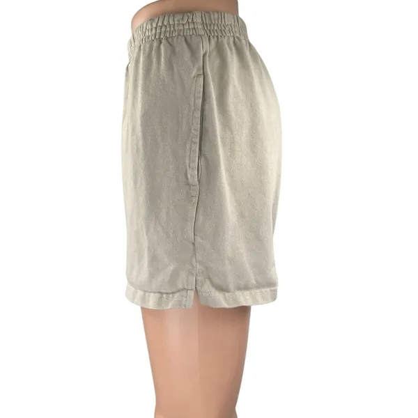 Brandy Melville John Galt Pacsun Beige High Rise Pull On Sweat Shorts Size S - Image 2
