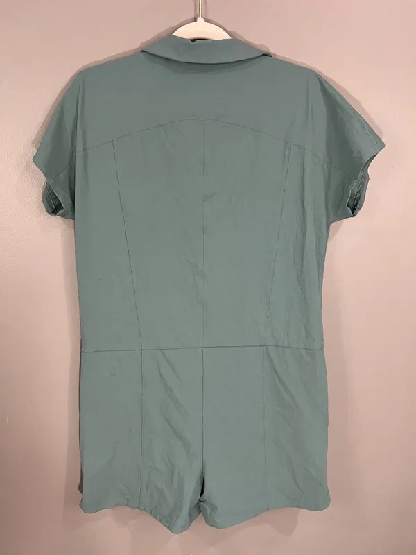 Lululemon Stretch Rib Pocketed Romper Tidewater Teal Size 4 - Image 7