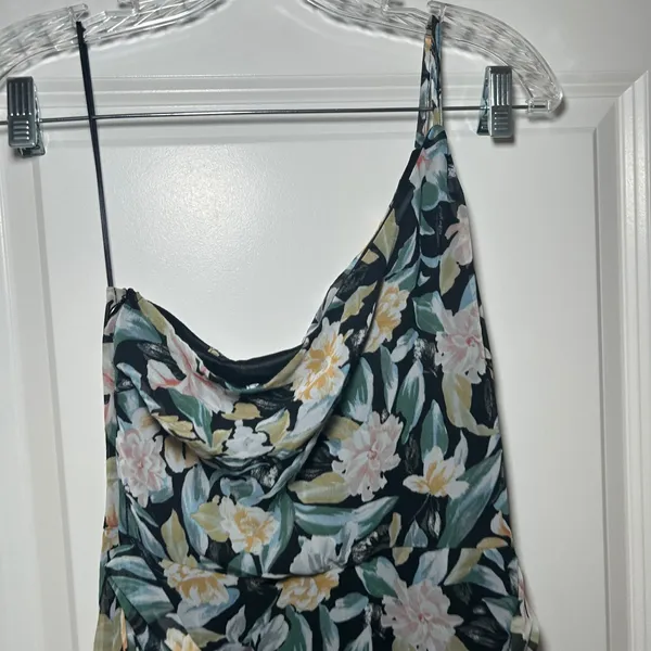 NWT Petal and Pup Amren Floral One-Shoulder Tiered Asymmetric Dress women's 2 - Image 3