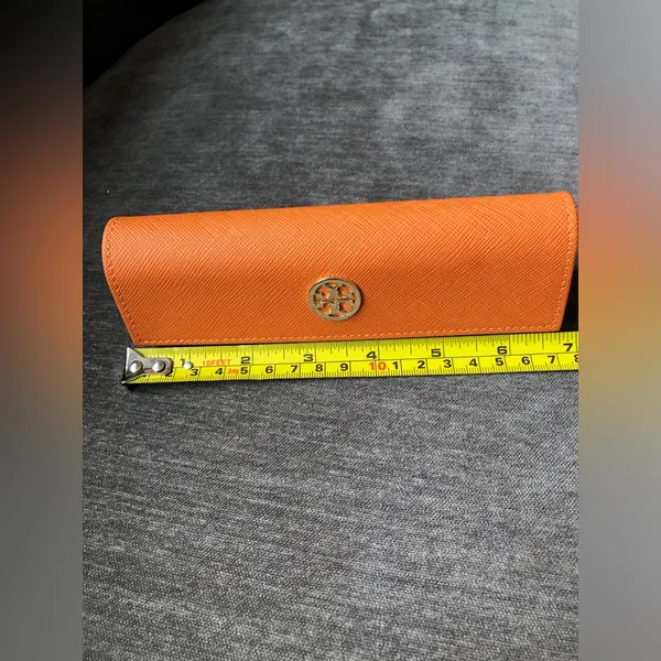 Orange Narrow Tory Burch Eyeglasses Case - Image 7