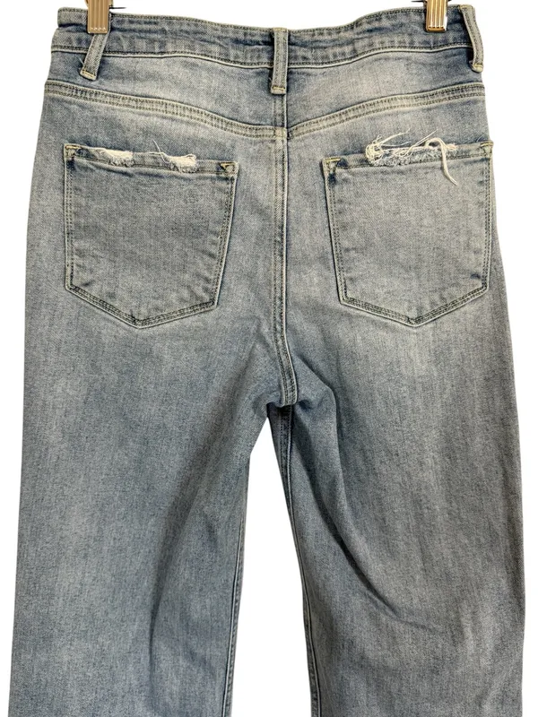 Flying Monkey High Rise Wide Leg Jeans Light Wash Women’s Size 26 - Image 4
