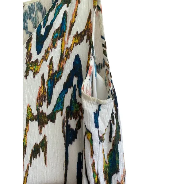 1.State Patterned Sleeveless Peplum Dress Size Medium - Image 4