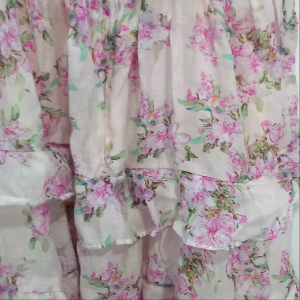 Storia Floral Pink and White Dress - Image 5