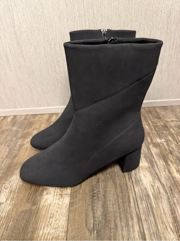 NWOB Bella Vita Classic Black Mid-Calf Block Heel Boots Size 10 Wide - Image 15