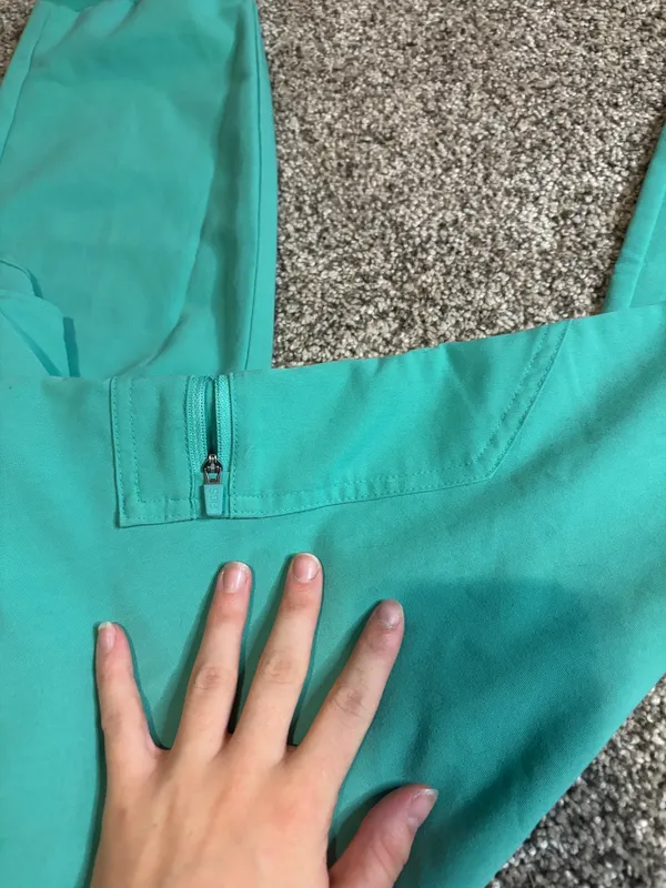 Teal FIGS Jogger Scrub Pants - Image 5