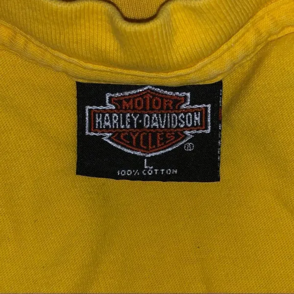 Harley Davidson yellow T-shirt - Image 6