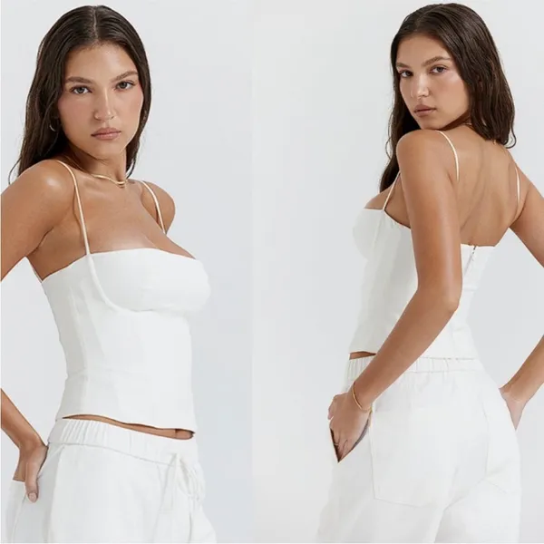 HOUSE OF CB 'Audette'‎ White Structured Corset NWOT size XL - Image 3