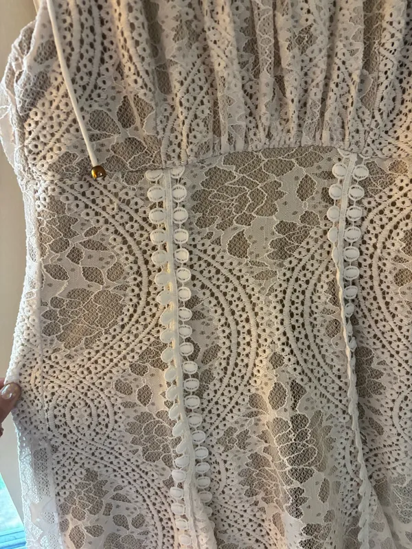 Hello Molly Lace White Mini Dress - Image 5