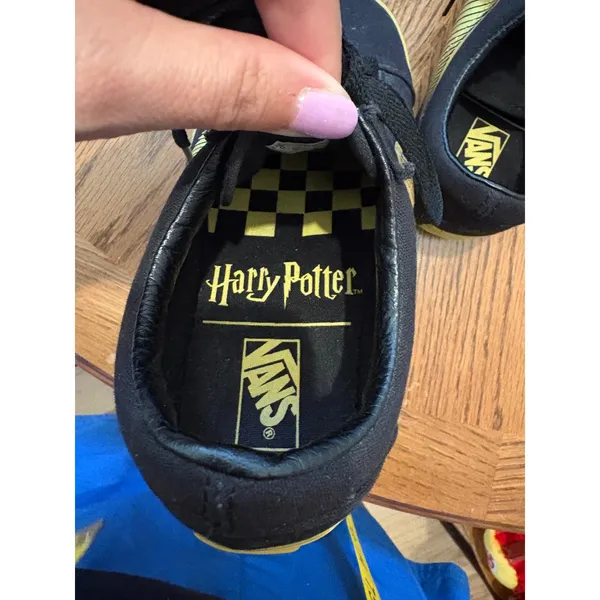 Vans Harry Potter Golden Snitch Sneakers Womens 6.5 Black Gold Old Skool Shoes - Image 10