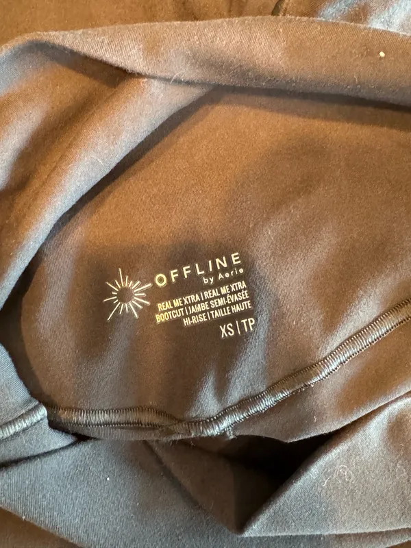 Aerie Flare Leggings Dark Grey - Image 3