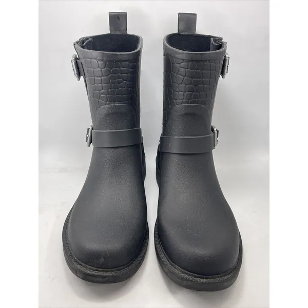 Sam Edelman Keigan Boots Croc Embossed Size 7M Waterproof - Image 5