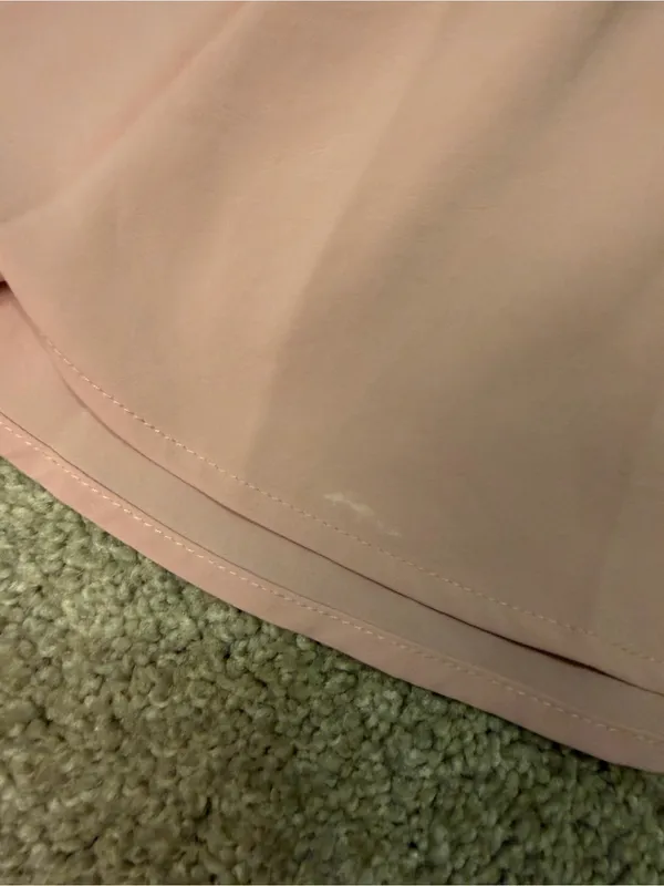 SHEIN Light Blush V-Neck Mini Dress with Flutter Sleeves - Image 4