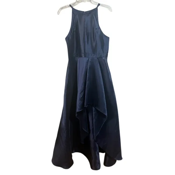 Lulus Broadway Show Navy Blue High-Low Evening Gown Size Large NWOT‎ - Image 2