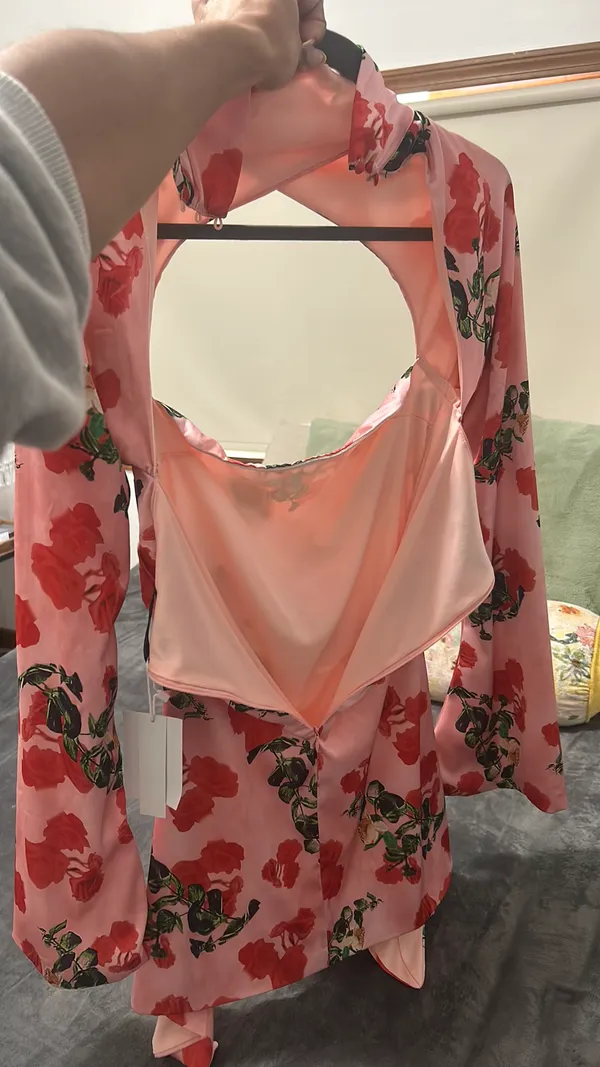 Floral Print High Neck Dress - Image 2