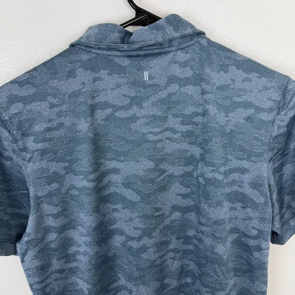 Nobull Polo Womens Medium Blue Camo Short Sleeve Athletic Golf Shirt NWT - Image 8