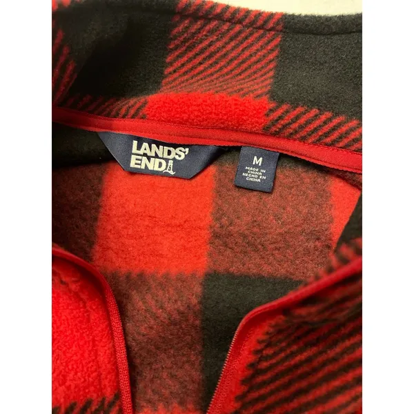 Lands' End Women’s Powder Fleece Quarter Zip Pullover Size M New With Tag - Image 5