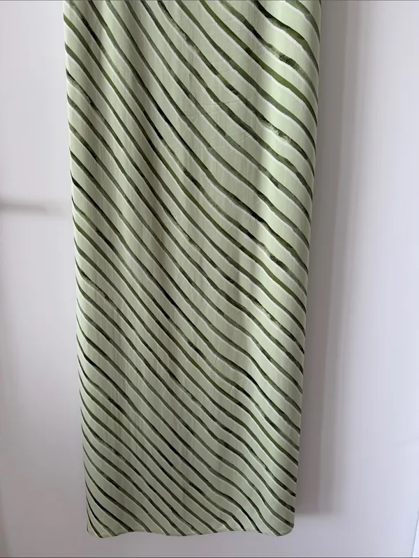 Summer Away Green Striped Slip Dress - Lightweight Summer Maxi - Image 3