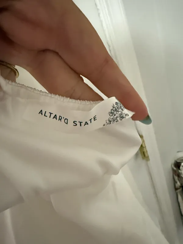 Altar'd State Mini Dress White Medium - Image 2
