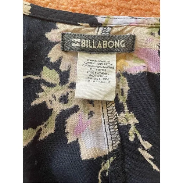 Billabong Secret Moons Floral Long Sleeve Romper Women's Size Small - Image 8