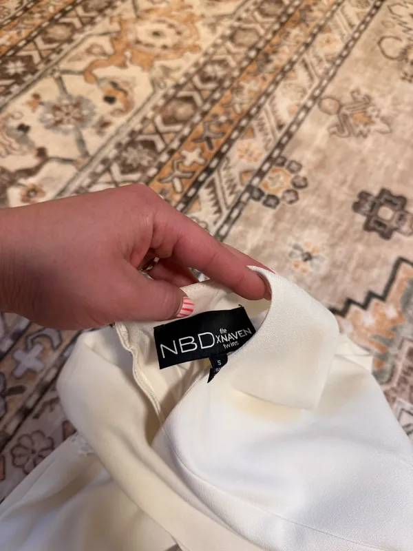 White Business Casual Dress - Image 3