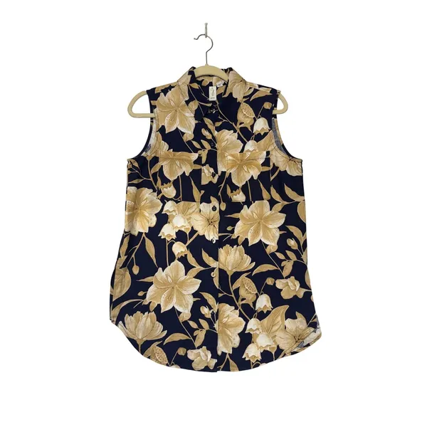 Joie Floral Linen Set Sleeveless Top and Wide Leg‎ Pants Relax Vaca Luxe Size M - Image 2