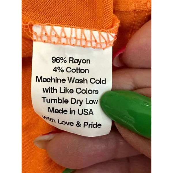 Women's Game Day Girl Stuff Purple Orange White Dress Size L - Image 6