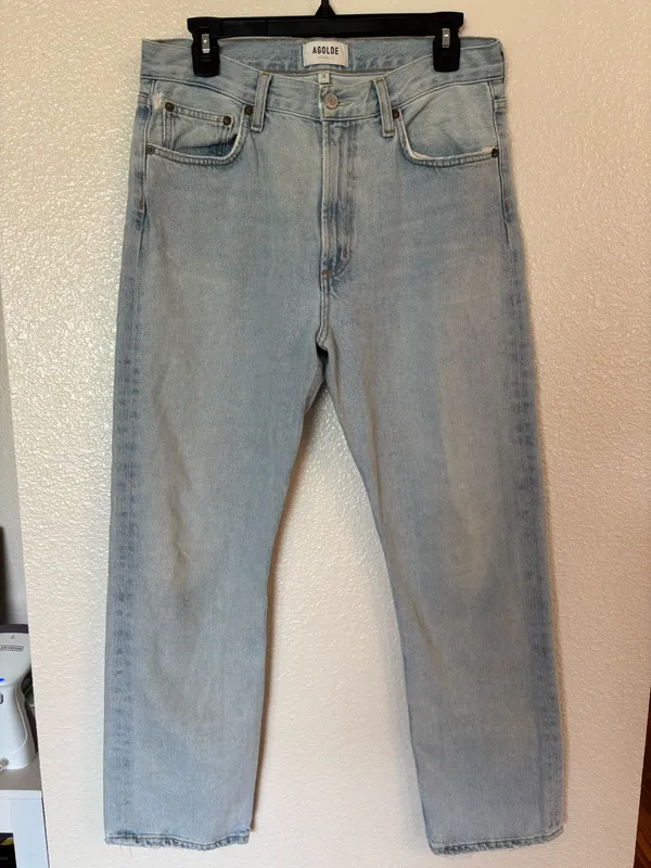 AGOLDE 100% Organic Cotton Mia Jeans in Scene - Image 3