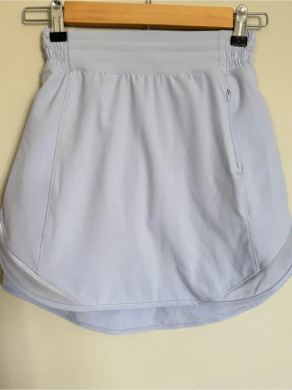Lululemon Hotty Hot High-Rise Skirt Skort Size 0 Pastel Blue Periwinkle Shorts - Image 3