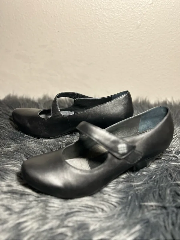 Dansko Betty Black Leather Mary Jane Pumps Women's Heels Size EU 40 - Image 2