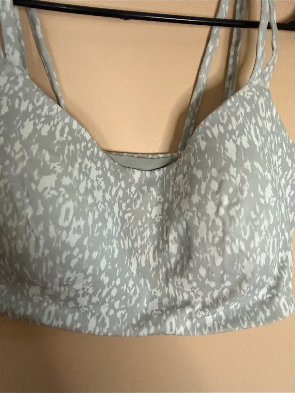 Avia Light Gray Printed Sports Bralette - Image 3