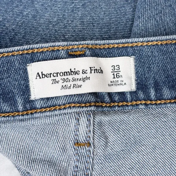 Abercrombie & Fitch 90’s Straight Mid Rise Jeans - Image 3
