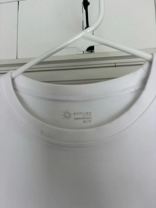 aerie white cropped athletic long sleeve - Image 2
