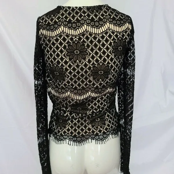Soieblu Black Lace Whimsigoth Gothic Side Zip Y2K Coquette Grunge‎ Small - Image 3