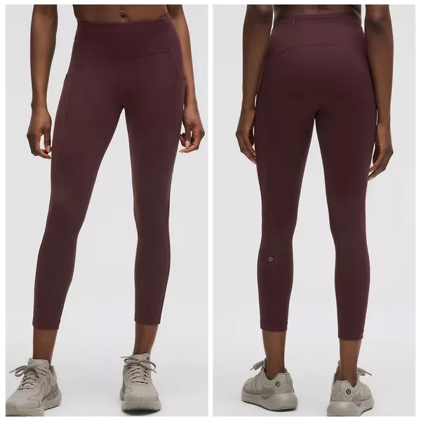 Lululemon Speed Up Tight 25 Womens 8 Purple Running Leggings Luxtreme Pockets - Image 2
