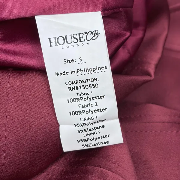 House Of CB Olivia Wine Mini Dress - Image 8