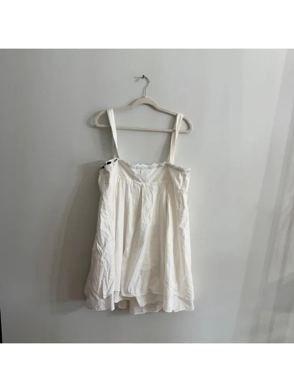 Reformation Shai Sleeveless Black and White Mini Dress - Image 5