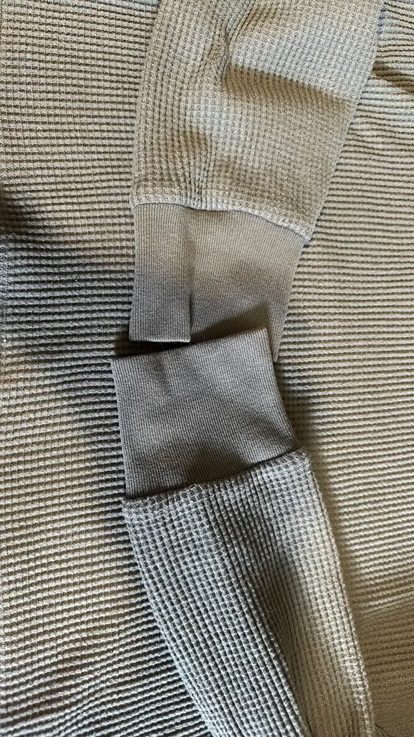 Abercrombie Top Long Sleeve Waffle Knit - Image 5