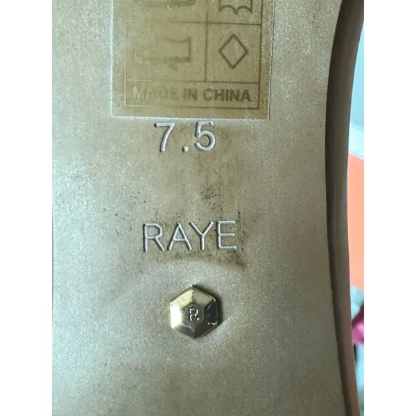 RAYE Blake Stiletto Nude Leather Stiletto heels Ankle Strap 4' size 7.5 - Image 11