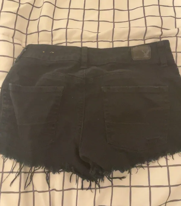 American Eagle black jean shorts - Image 3